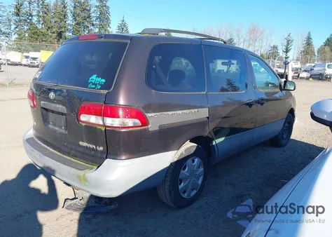 2001 Toyota Sienna Le z USA, uszkodzony, nr VIN 4T3ZF13C51U393377